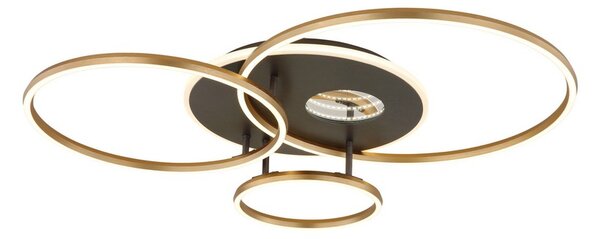 Stropní svítidlo LED 2700–6500K zlatá, antracitová IP20 GLOBO lighting INVERTINA 48466-54 časovač