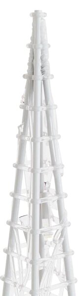 Sada akrylových světelných LED kuželů modrá 60/90/120 cm 328973
