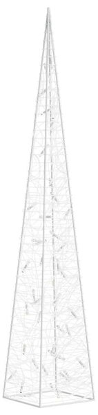 Akrylový dekorativní světelný LED kužel studený bílý 90 cm 328960