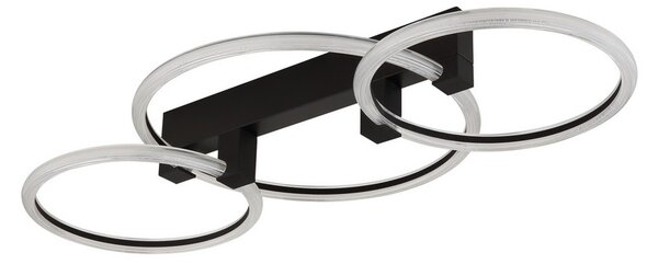 Stropní svítidlo LED 3000K čierna matná IP20 GLOBO lighting FLETCHER 48050D2S