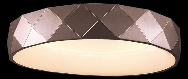 LUXERA Moderní LED přisazené svítidlo CANVAS, 38W, denní bílá, hnědé