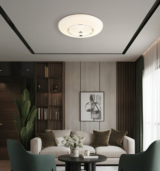 Stropní svítidlo LED 2700 / 4000 / 6000K biela IP20 GLOBO lighting GRAHAM 48071-50