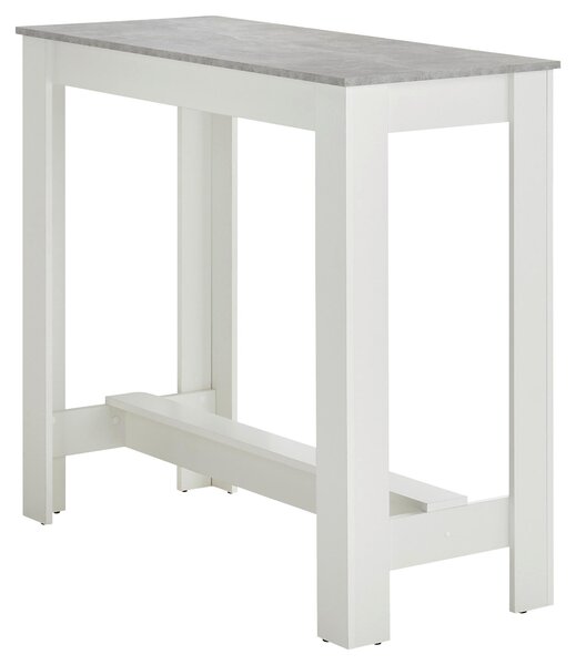 BAROVÝ STŮL, šedá, bílá, 115/50/103 cm P & B - Barové stoly, Online Only