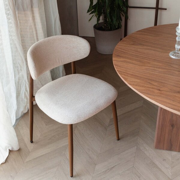 Housecraft Living Zelená čalouněná jídelní židle NOOR