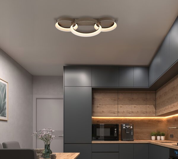 Stropní svítidlo LED 3000K kávová IP20 GLOBO lighting SYRAKUS 48048D2