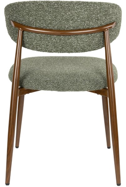 Housecraft Living Zelená čalouněná jídelní židle NOOR