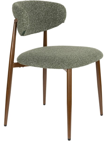 Housecraft Living Zelená čalouněná jídelní židle NOOR