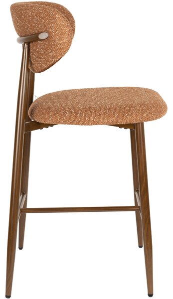 Housecraft Living Terakotová čalouněná barová židle NOOR 66 cm
