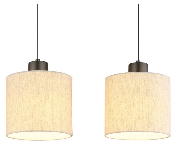 Závěsné svítidlo LED 3000K černý chrom, krémová IP20 GLOBO lighting THEA 31540308