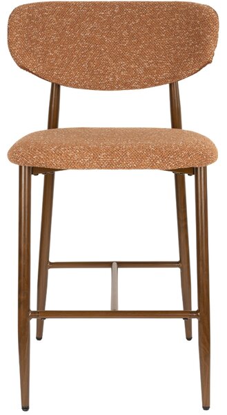 Housecraft Living Terakotová čalouněná barová židle NOOR 66 cm
