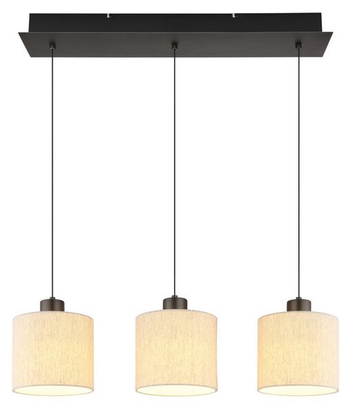Závěsné svítidlo LED 3000K černý chrom, krémová IP20 GLOBO lighting THEA 31540308