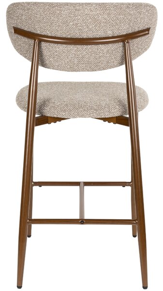 Housecraft Living Hnědá čalouněná barová židle NOOR 66 cm