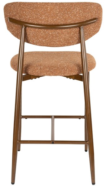 Housecraft Living Terakotová čalouněná barová židle NOOR 66 cm