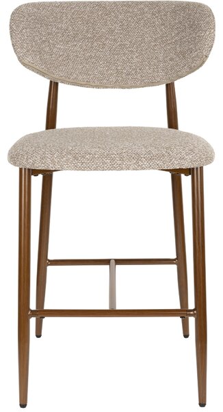 Housecraft Living Hnědá čalouněná barová židle NOOR 66 cm
