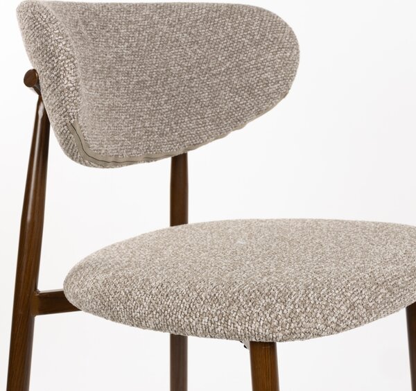 Housecraft Living Hnědá čalouněná barová židle NOOR 66 cm