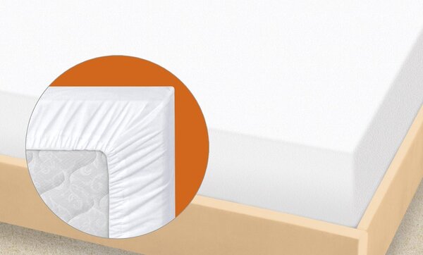 BELLATEX Míša dětské prostěradlo se zátěrem Bílá 90x200 cm