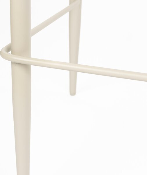 -25 % Dny MOMENTI– Dutchbone Bílá čalouněná barová židle GEORGIA 75 cm