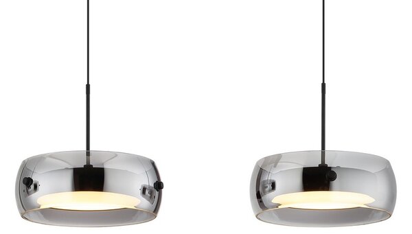 Závěsné svítidlo LED 3000K čierna, dymová IP20 GLOBO lighting LIVION 16058-3