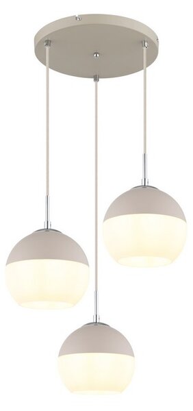Závěsné svítidlo 3x E27 písková, opálová IP20 GLOBO lighting RAGUSA 15999-3HR