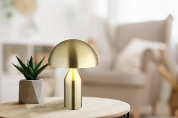 Stolní lampa 2x E27 mosadzná IP20 GLOBO lighting ATOMA 21030M