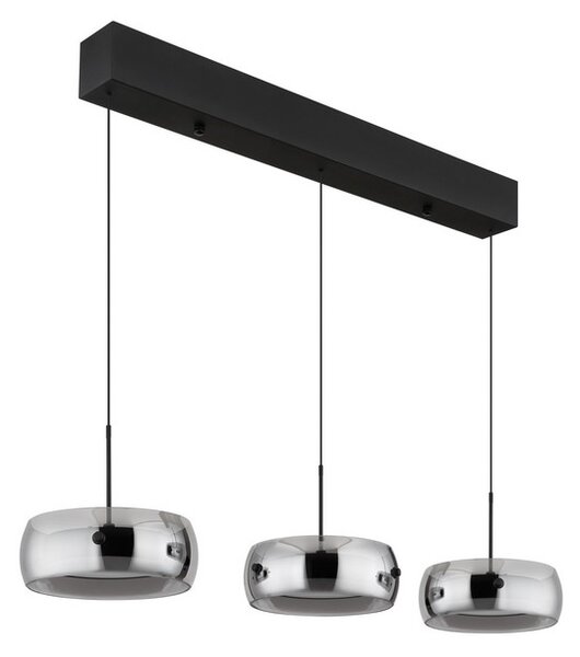 Závěsné svítidlo LED 3000K čierna, dymová IP20 GLOBO lighting LIVION 16058-3