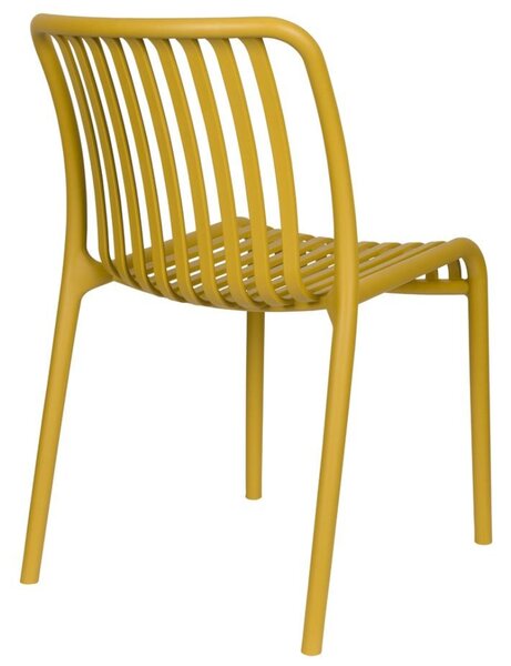 Housecraft Living Žlutá plastová zahradní židle Mante