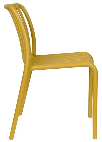 Housecraft Living Žlutá plastová zahradní židle Mante