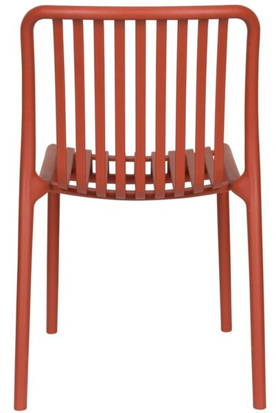 Housecraft Living Terakotová plastová zahradní židle Mante