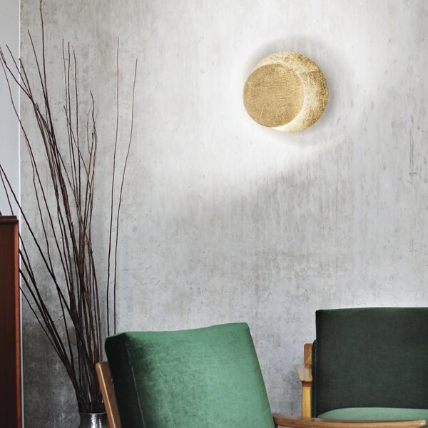 Ideal Lux 238944 LED nástěnná dekorativní lampa Tick 1x6W | 390lm | 3000K - zlatá patina