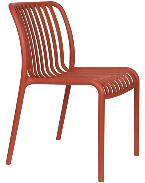 Housecraft Living Terakotová plastová zahradní židle Mante