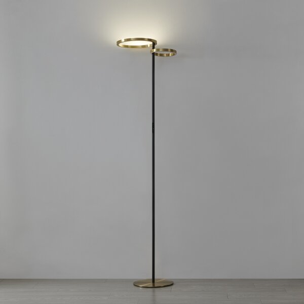 Eglo 901975-LED Stm. stojací lampa CASTELPOTO LED/16W/230V + LED/12W zlatá/černá