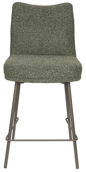 Housecraft Living Zelená čalouněná barová židle Jacques 65 cm