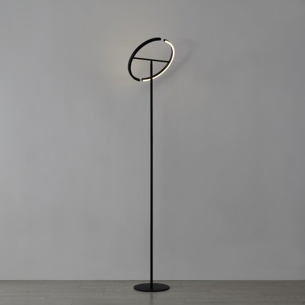 Eglo 901972 - LED Stmívatelná stojací lampa CASTELPOTO 2xLED/8,8W/230V černá