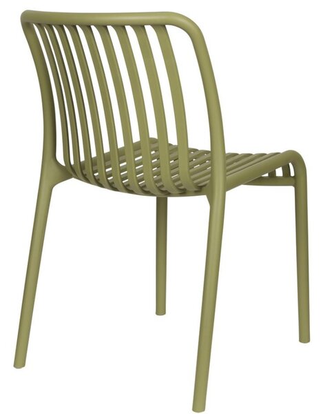 Housecraft Living Zelená plastová zahradní židle Mante
