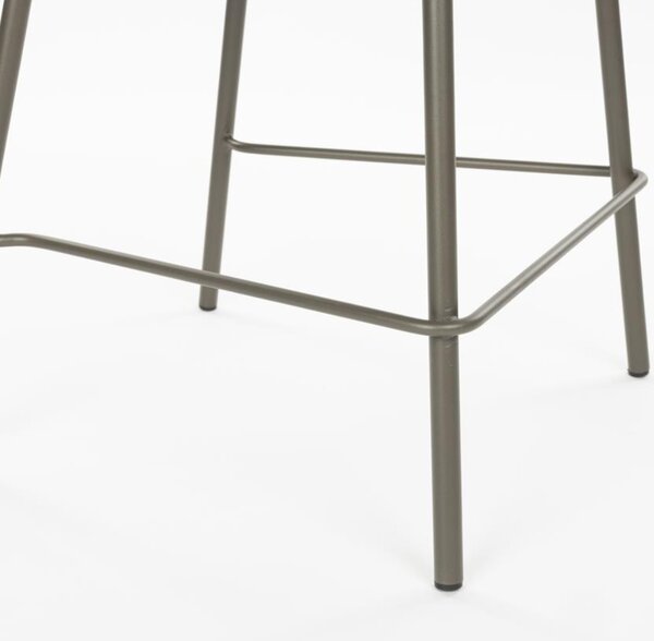 Housecraft Living Zelená čalouněná barová židle Jacques 65 cm