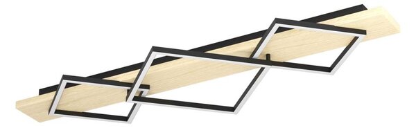Eglo 901931 - LED Stropní svítidlo BOYA 2xLED/13W/230V + LED/16W černá/béžová