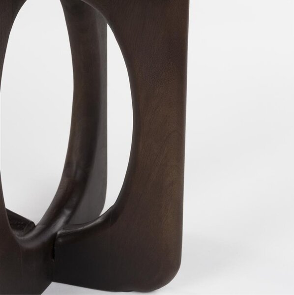 Housecraft Living Hnědý dřevěný odkládací stolek Jani ø 40 cm