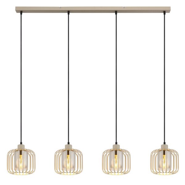 Závěsné svítidlo 4x E27 piesková IP20 GLOBO lighting ALFRED 15758-4H