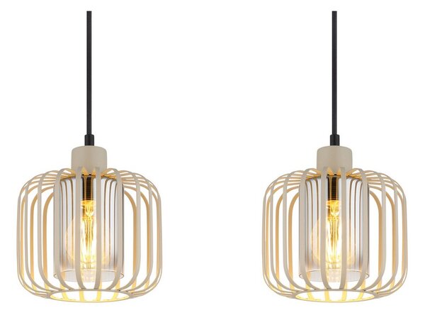 Závěsné svítidlo 4x E27 piesková IP20 GLOBO lighting ALFRED 15758-4H