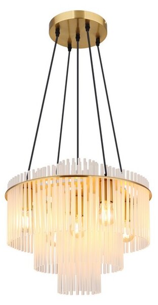 Závěsné svítidlo 5x E27 zlatá, opálová IP20 GLOBO lighting GORLEY 15698H1M