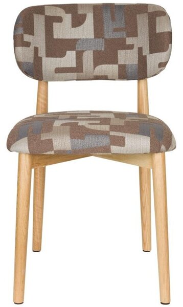 Housecraft Living Hnědá čalouněná jídelní židle Elle
