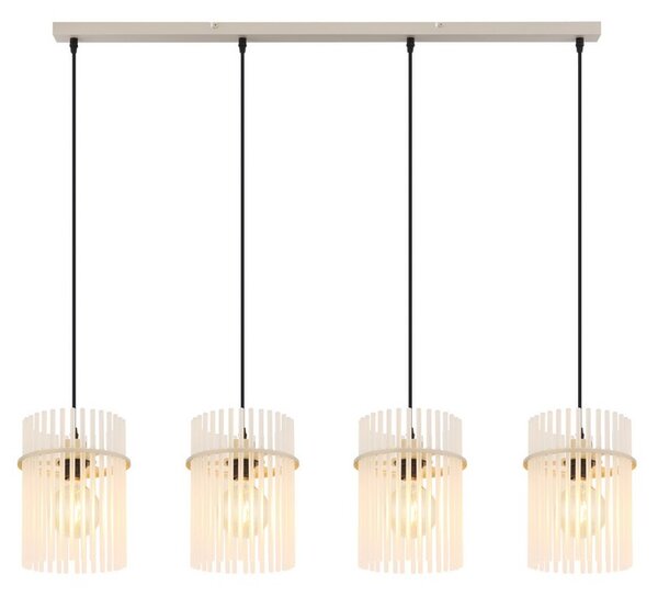 Závěsné svítidlo 4x E27 piesková IP20 GLOBO lighting GORLEY 15698-4HB