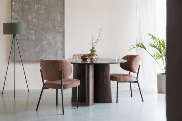 Housecraft Living Hnědý dřevěný jídelní stůl Balder ø 130 cm