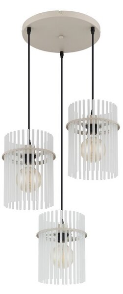 Závěsné svítidlo 3x E27 piesková IP20 GLOBO lighting GORLEY 15698-3HRB