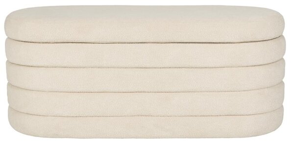 Housecraft Living Béžová čalouněná lavice Zuma 114 cm s úložným prostorem