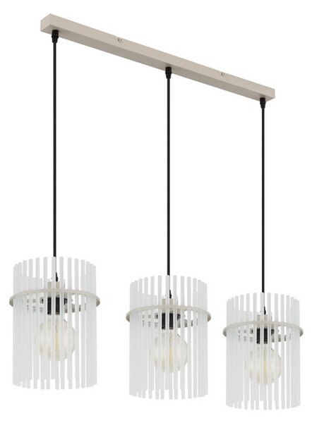 Závěsné svítidlo 3x E27 piesková IP20 GLOBO lighting GORLEY 15698-3HB