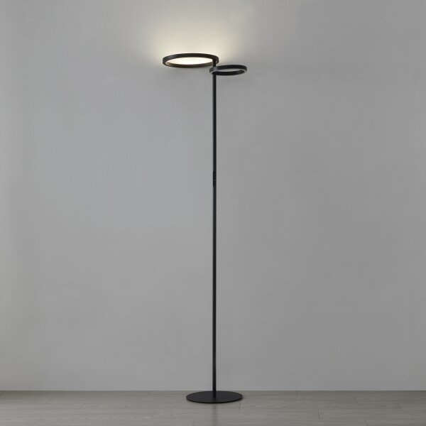 Eglo 901974 - LED Stm. stojací lampa CASTELPOTO LED/16W/230V + LED/12W černá