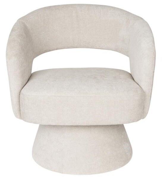 Housecraft Living Béžové čalouněné otočné lounge křeslo Charina