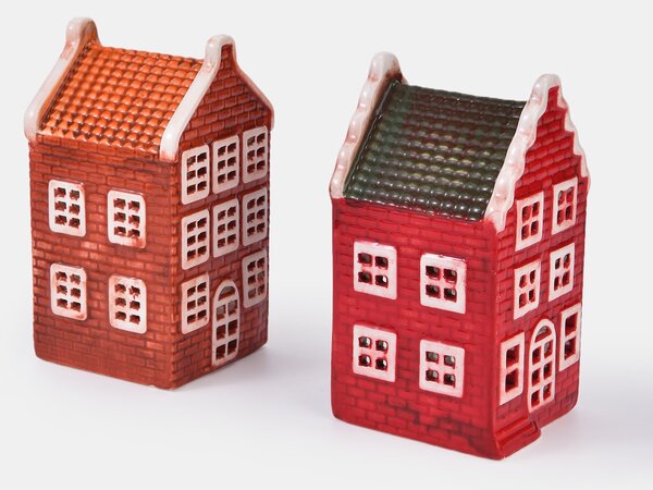 Sinsay - Svícny ve tvaru domečků 2 pack - vícebarevná