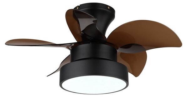 Stropní ventilátor se světlem LED 3000 / 4500 / 6000K čierna matná IP20 GLOBO lighting KARI 03670 časovač